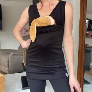 LALABU Soothe Shirt Black Small NWOT